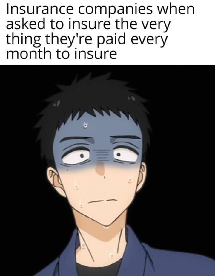 meme anime tentang asuransi