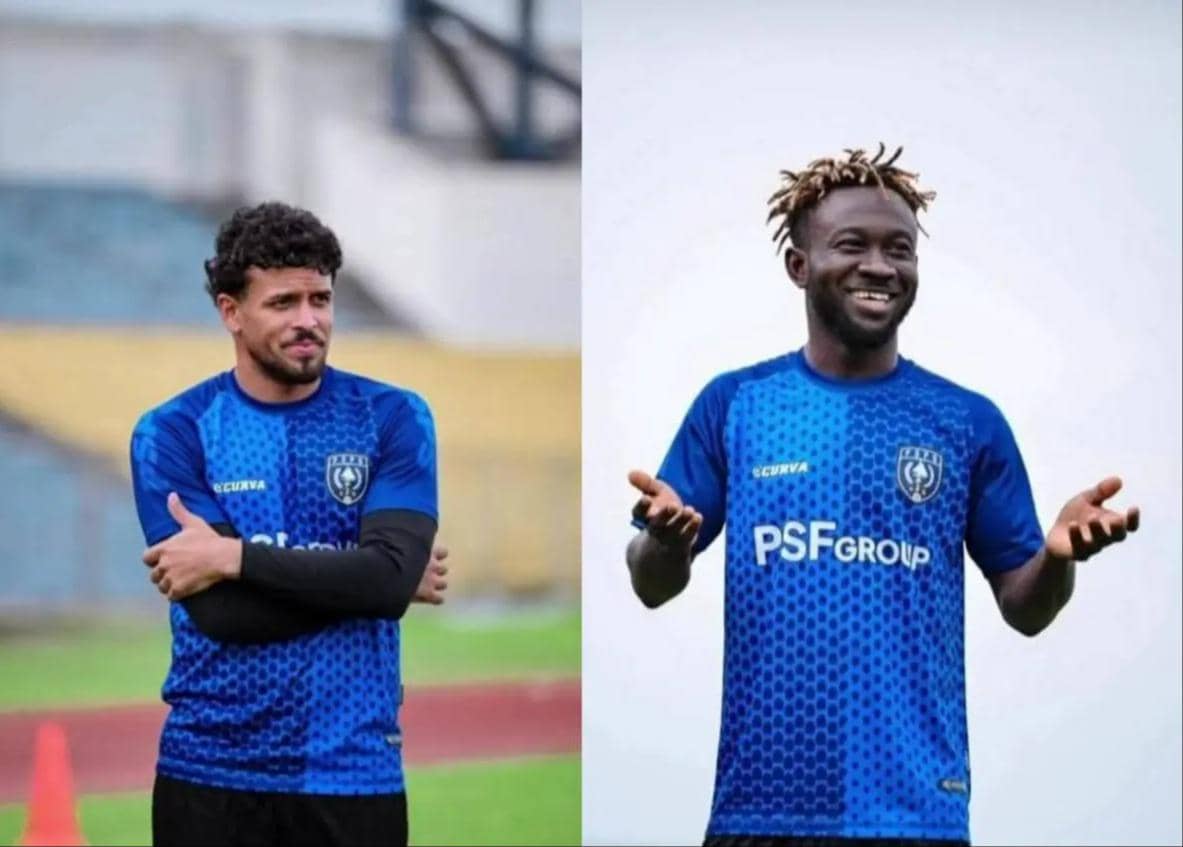 Dua pemain asing baru PSPS, Antonio Gamaroni dan Francis Yaghr Dantage