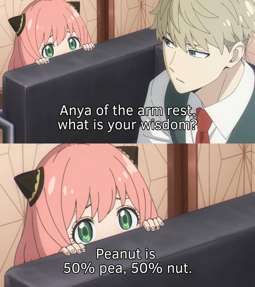 meme anime tentang kacang