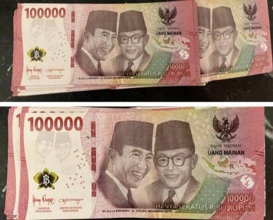 Barang bukti pembelian sapi dengan uang mainan di Kabupaten TTS, NTT. (Dok Polres TTS)