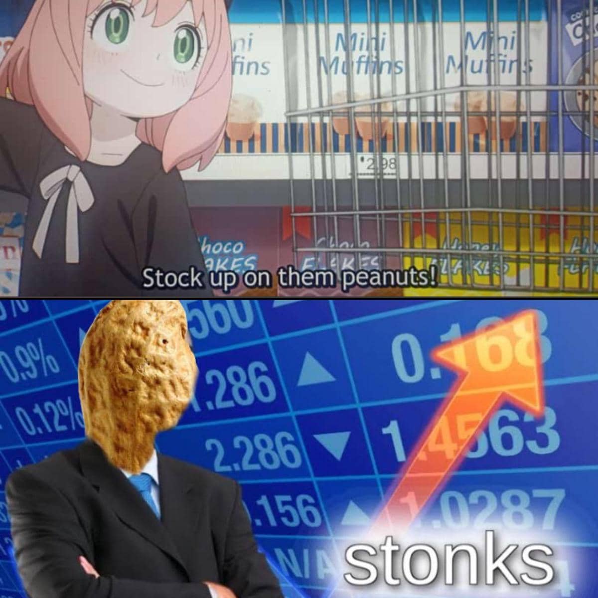 meme anime tentang kacang