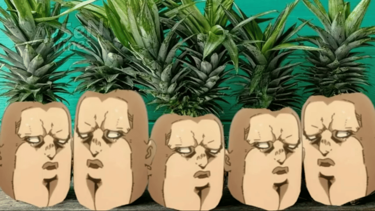 meme anime tentang nanas