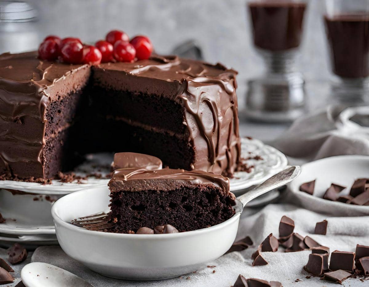 resep chocolate fudge cake 