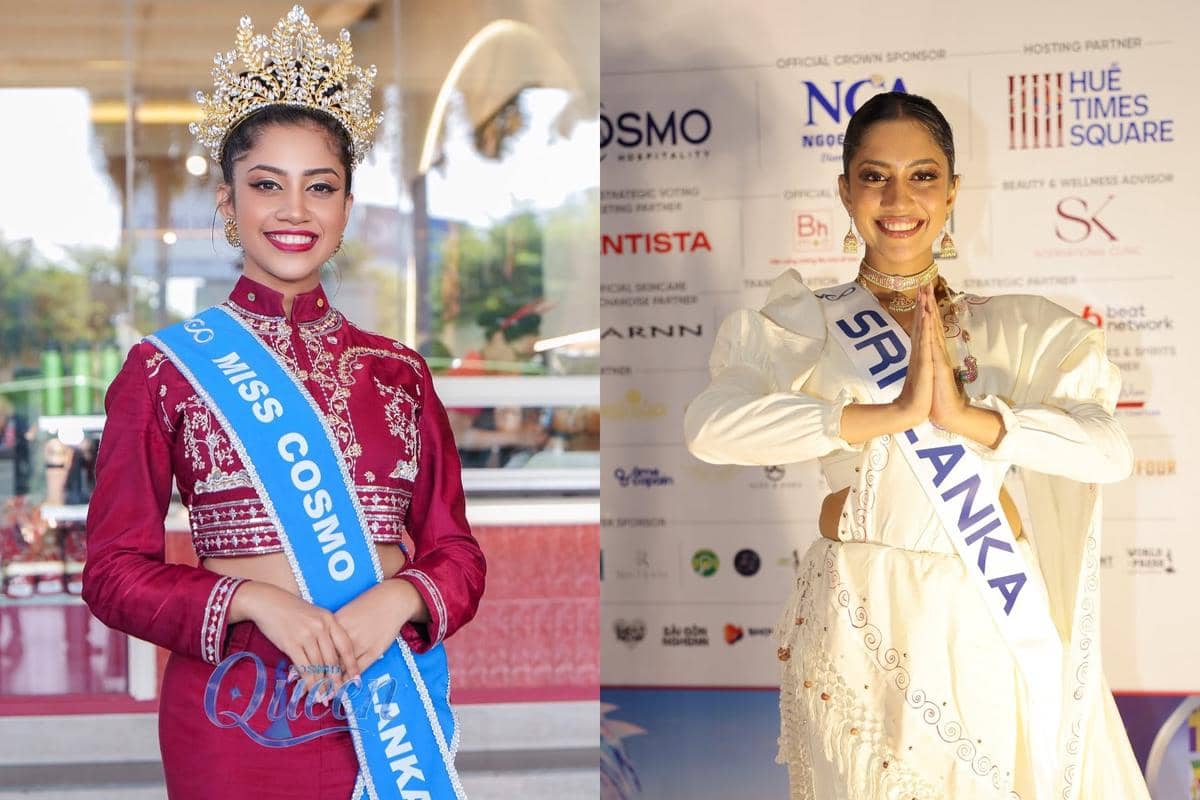 potret Kalani Athukorala, Miss Cosmo Sri Lanka 2025