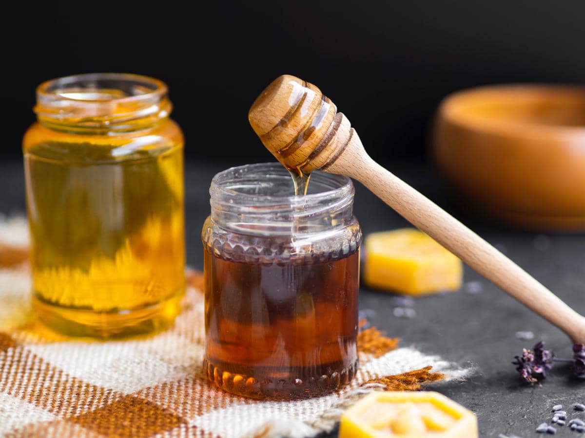 ilustrasi madu untuk dessert 