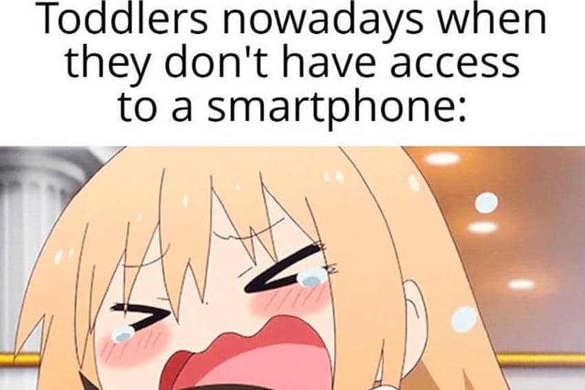 meme anime tentang HP