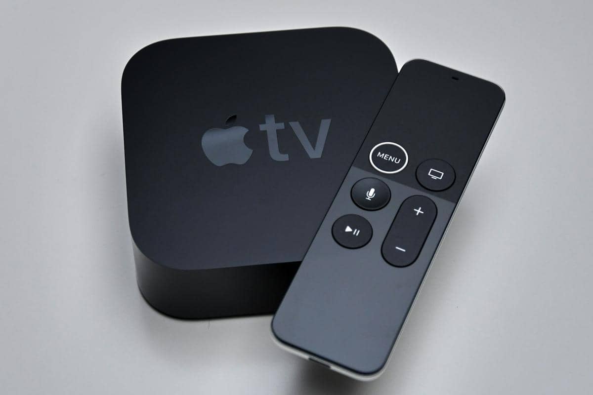 ilustrasi remot Apple TV untuk streaming Google Cast