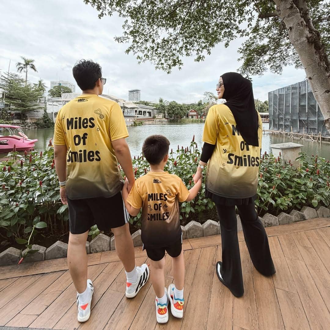 Keluarga Citra Kirana ikut family run.