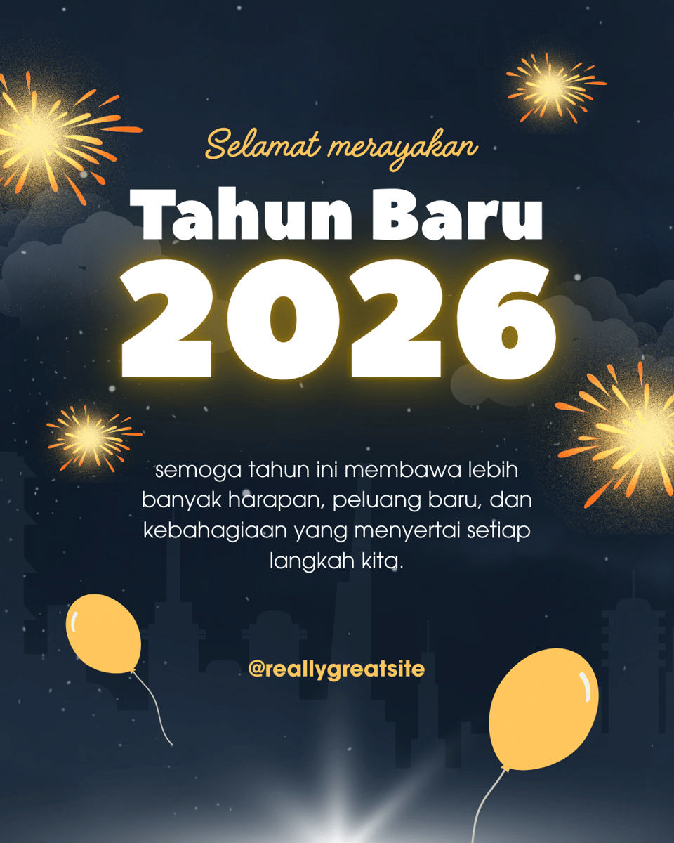 Poster Tahun Baru 2026