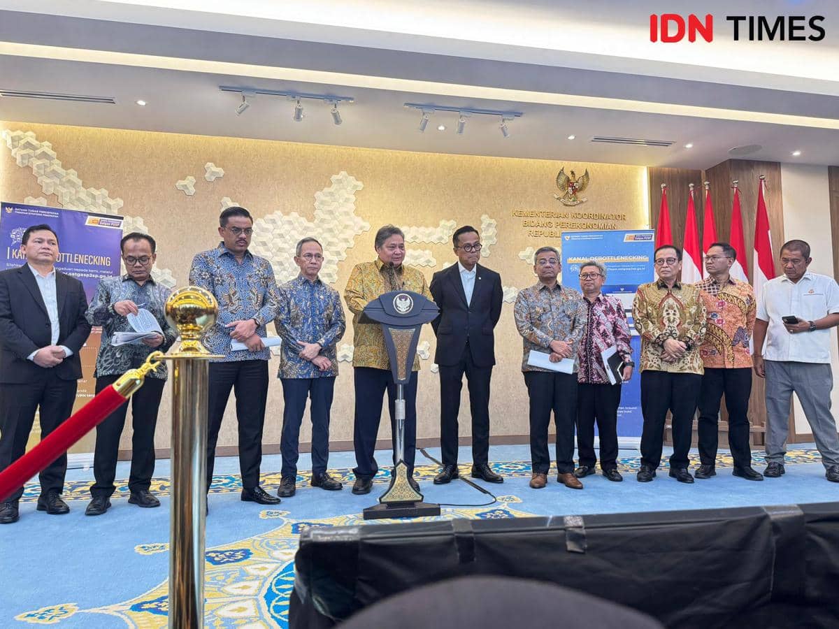 Konferensi pers Perkembangan Kebijakan KUR di kantor Kemenko Perekonomian, Jakarta.jpeg