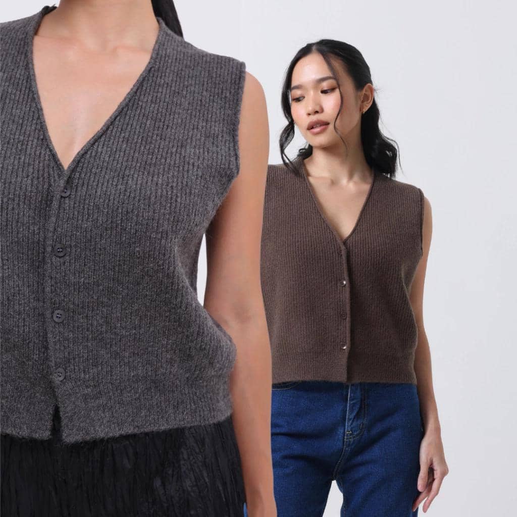 Wear My Kind twisted wool vest top