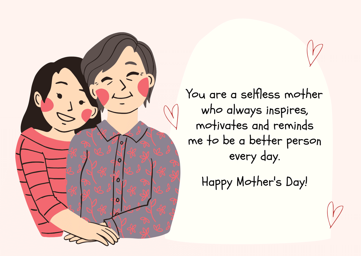 Contoh kartu ucapan hari ibu