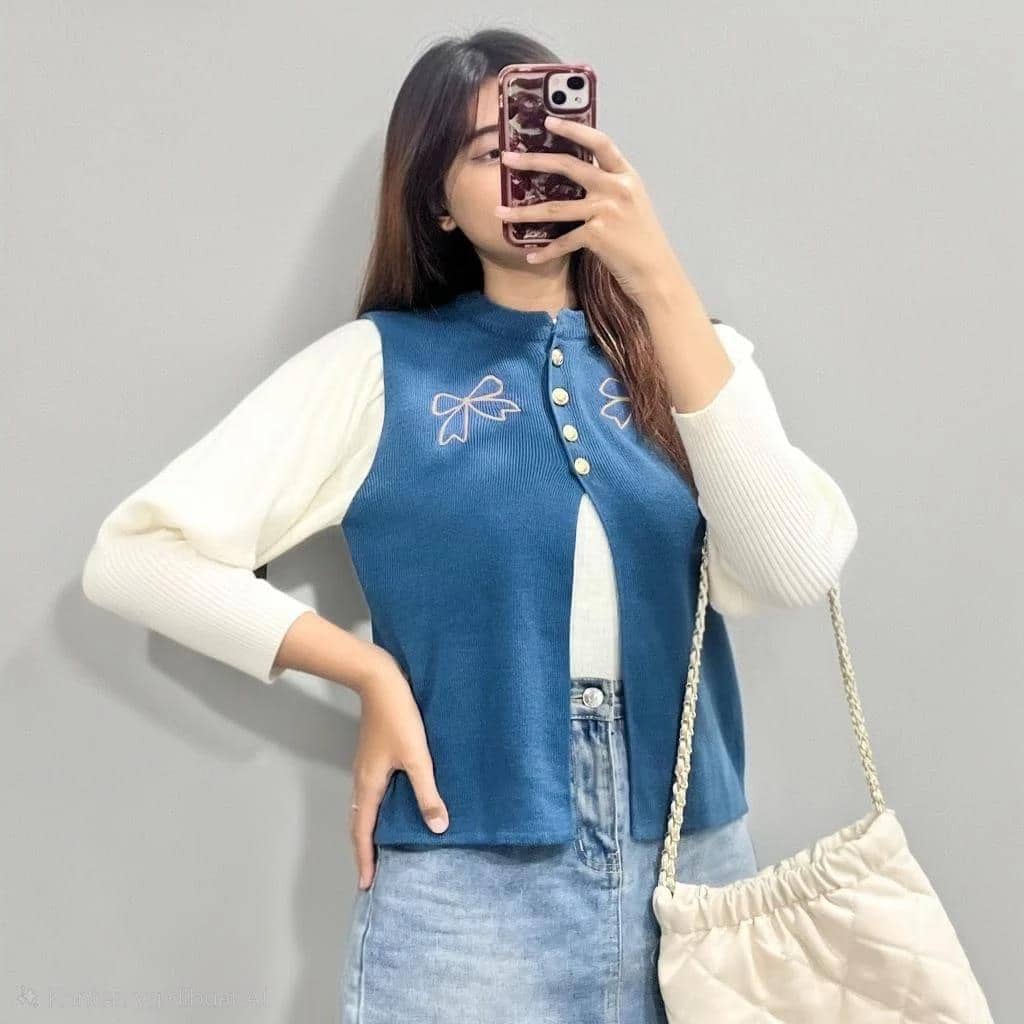Jeonbok vest knit premium