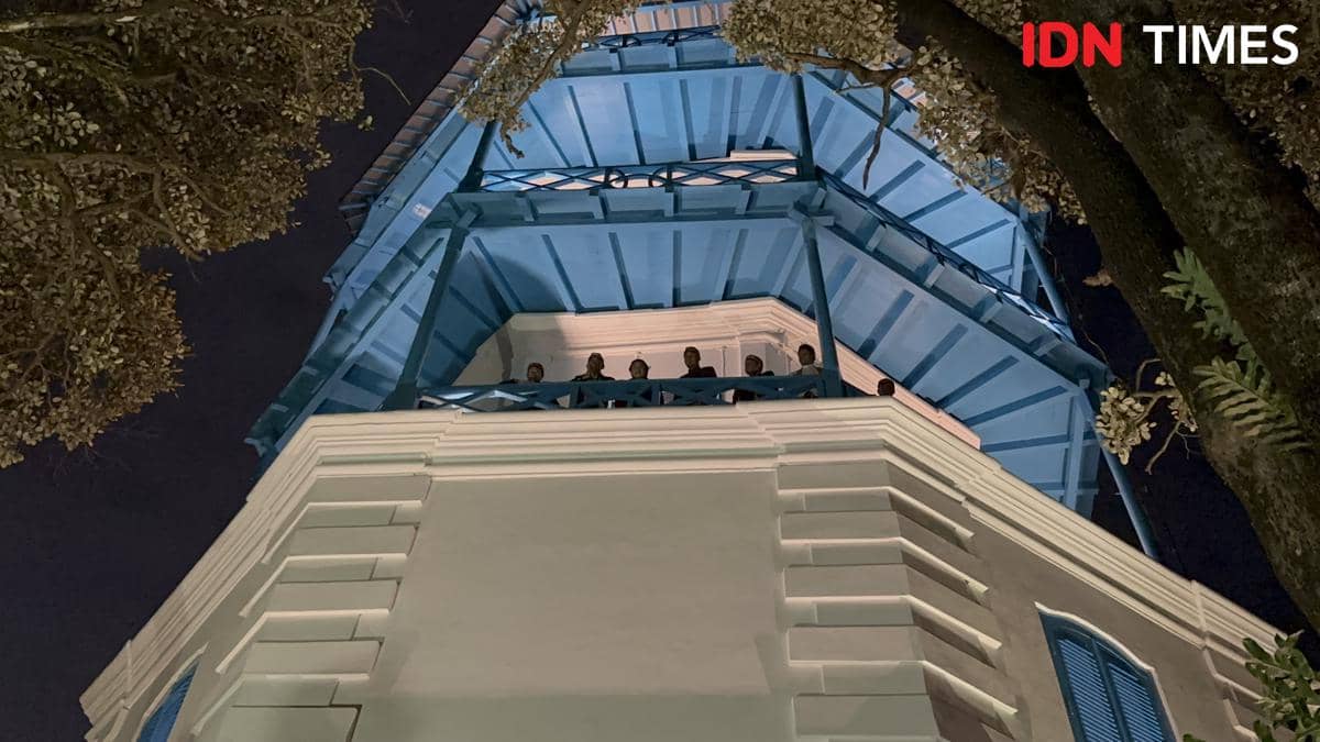 Menteri Kebudayaan Fadli Zon meresmikan Panggung Sangga Buwana di Keratan Kasunanan Surakarta. (IDN Times/Larasati Rey)