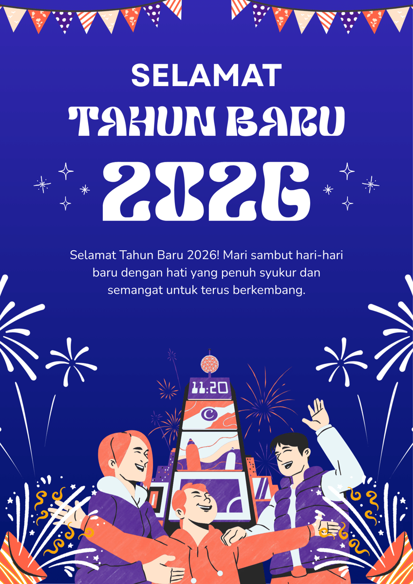 Poster Tahun Baru 2026