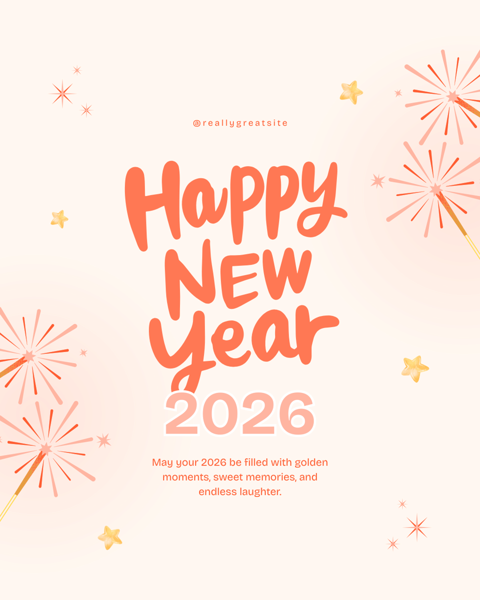 Poster Tahun Baru 2026