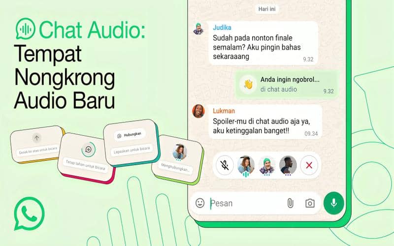 ilustrasi reaksi di obrolan audio