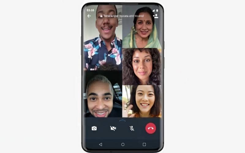 ilustrasi panggilan grup di WhatsApp