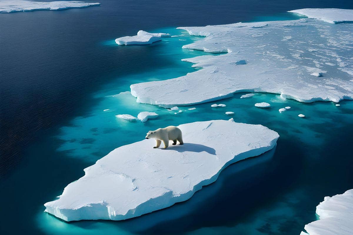 ilustrasi beruang kutub, hewan terancam punah