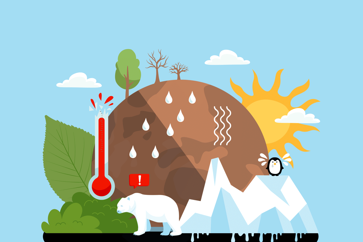 ilustrasi perubahan iklim