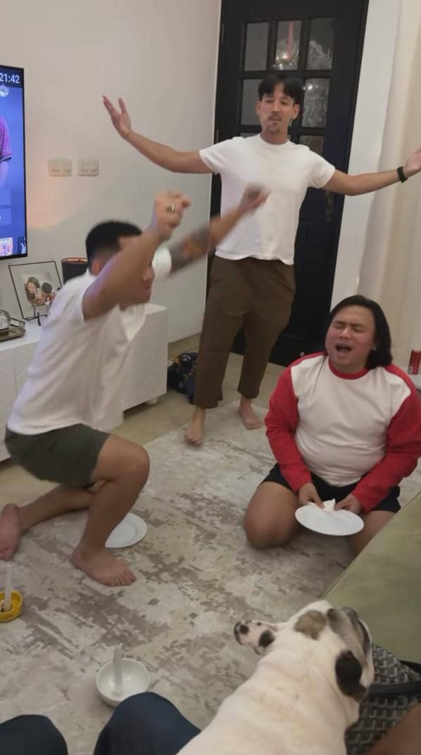 perayaan Natal Marlene Hariman (instagram.com/keanuagl)