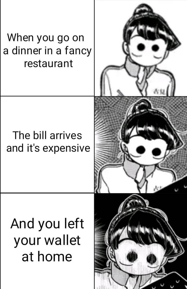 meme anime tentang pesan makanan