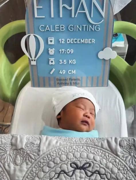 Istri Anthony Ginting Melahirkan Anak Pertama (instagram.com/mitziabigail)