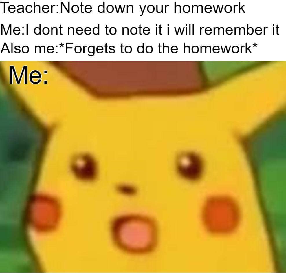 meme kartun tentang ngerjain PR