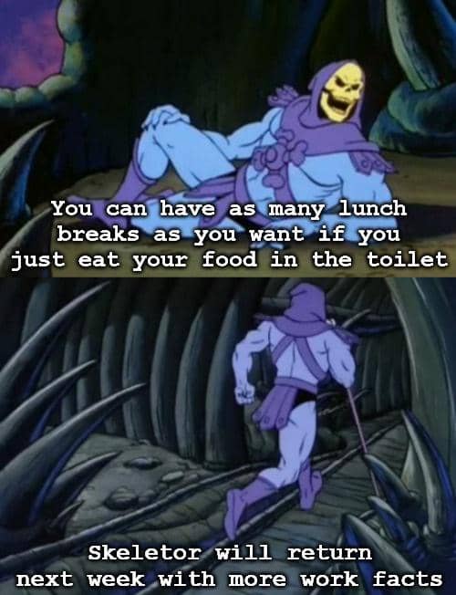 meme kartun tentang makan siang