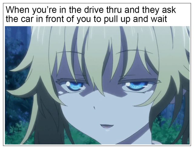 meme anime tentang pesan makanan