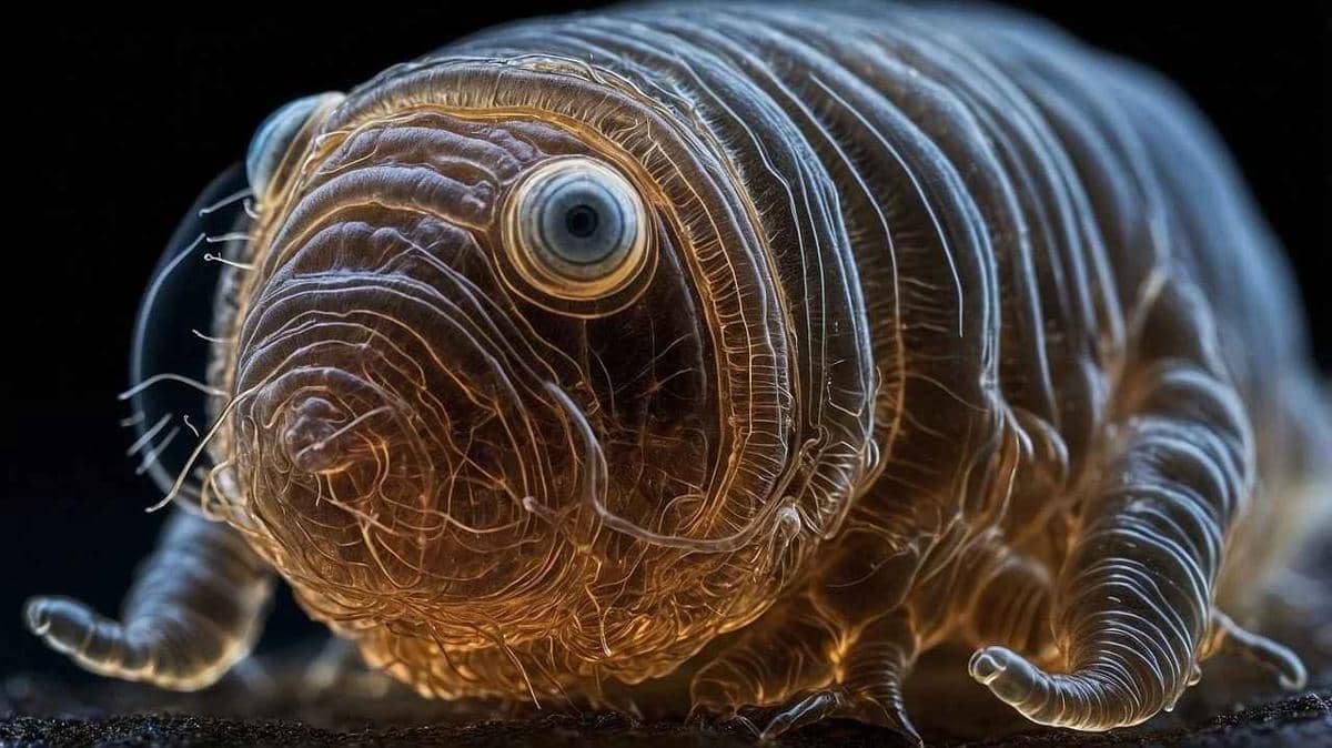 ilustrasi tardigrada yang punya DNA campuran aneh
