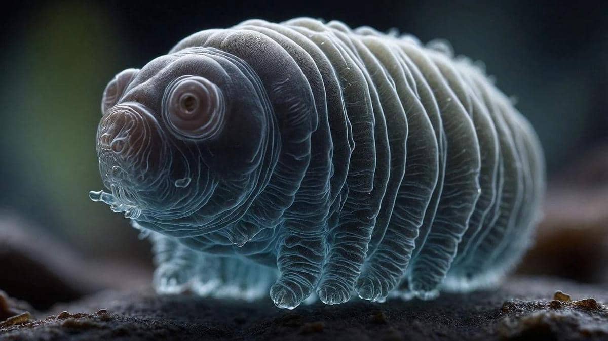 ilustrasi tardigrada yang punya kemampuan kriptobiosis