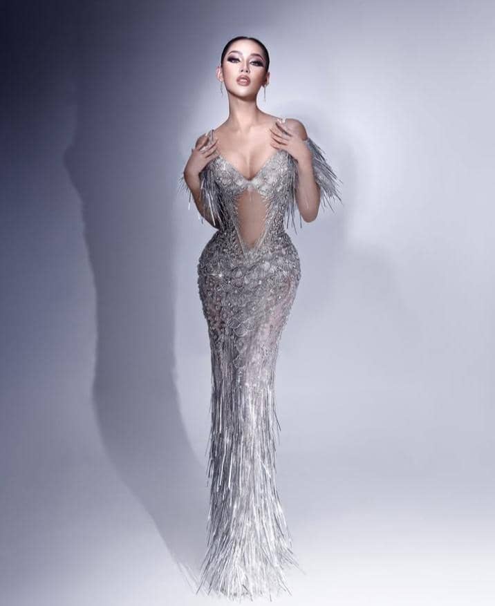 Potret evening gown miss cosmo indonesia