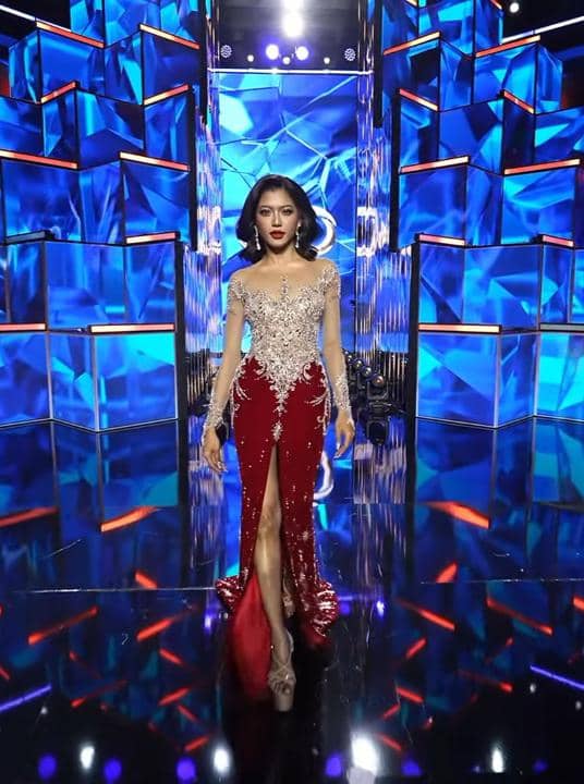 Potret evening gown miss cosmo malaysia