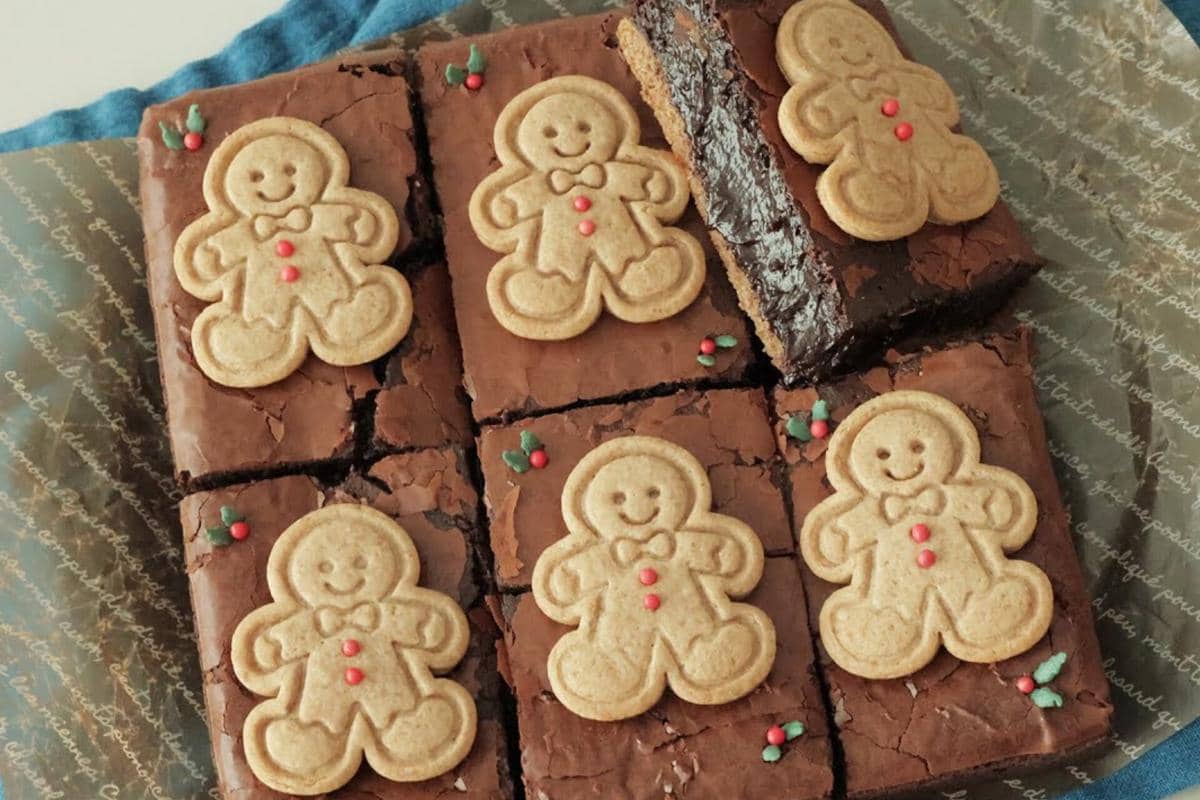 ilustrasi brownies kue jahe