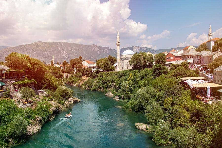 Kota Mostar di Bosnia-Herzegovina