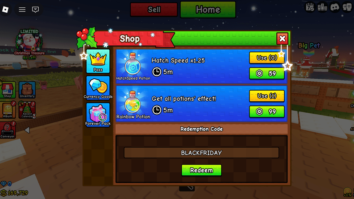 penukaran kode di Build a Zoo