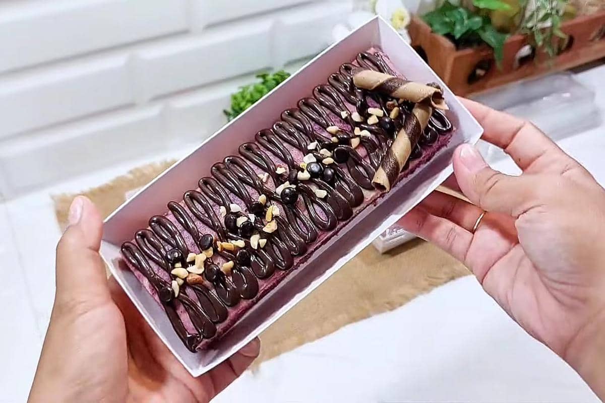 ilustrasi bolu marble taro