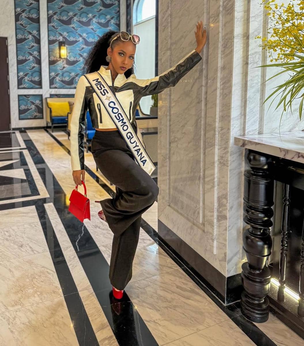 potret Kayla King, Miss Cosmo Guyana 2025 