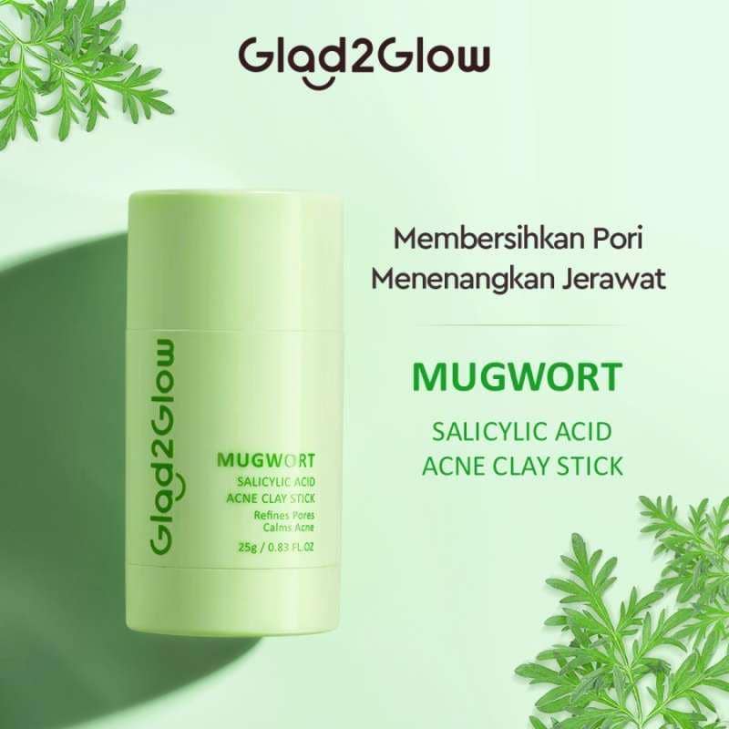 Glad2Glow Mugwort Salicylic Acid Acne Clay