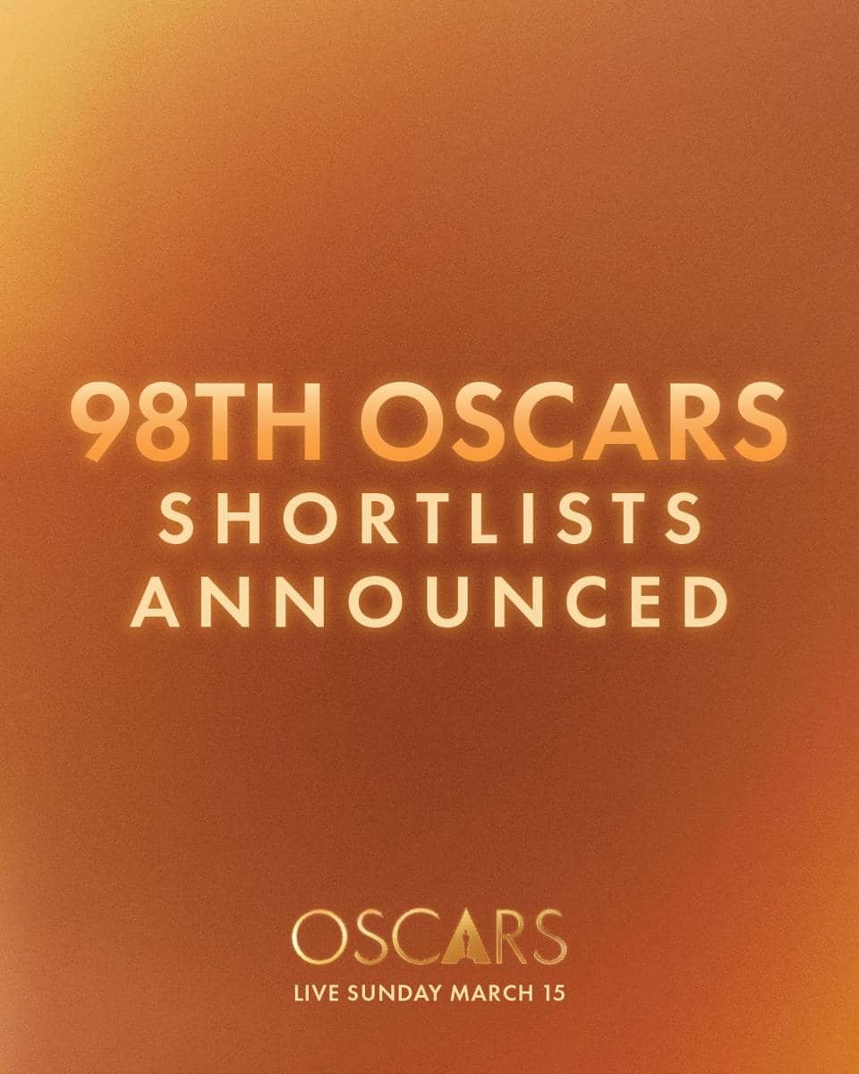 98th Oscars Shortlists Announced