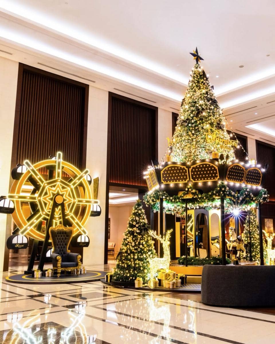Potret perayaan Natal di Fairmont Jakarta, Jakara Pusat