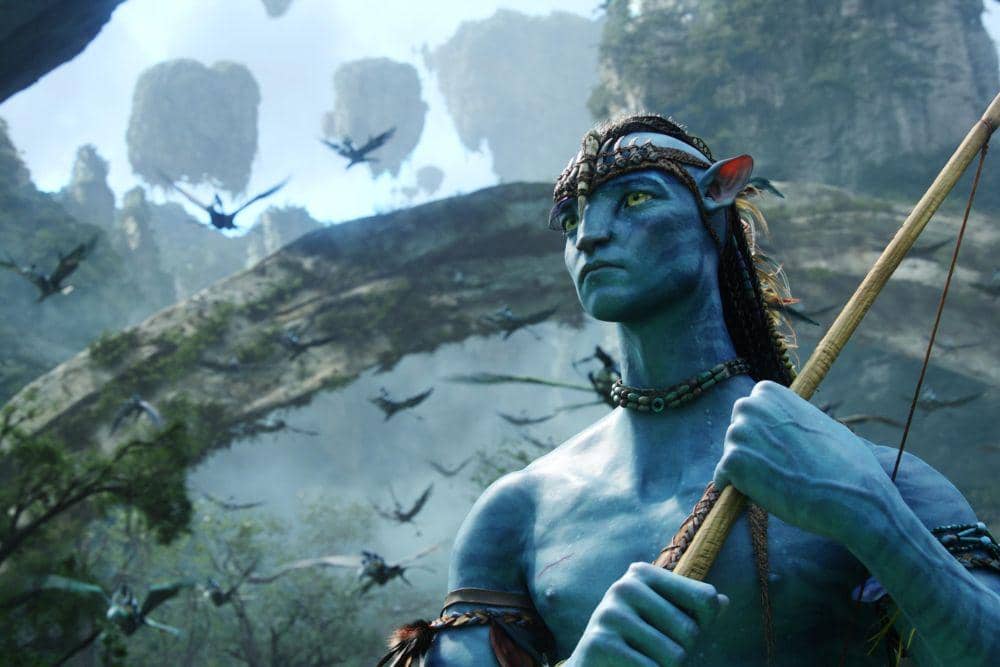 Sam Worthington sebagai Jake Sully di film Avatar.