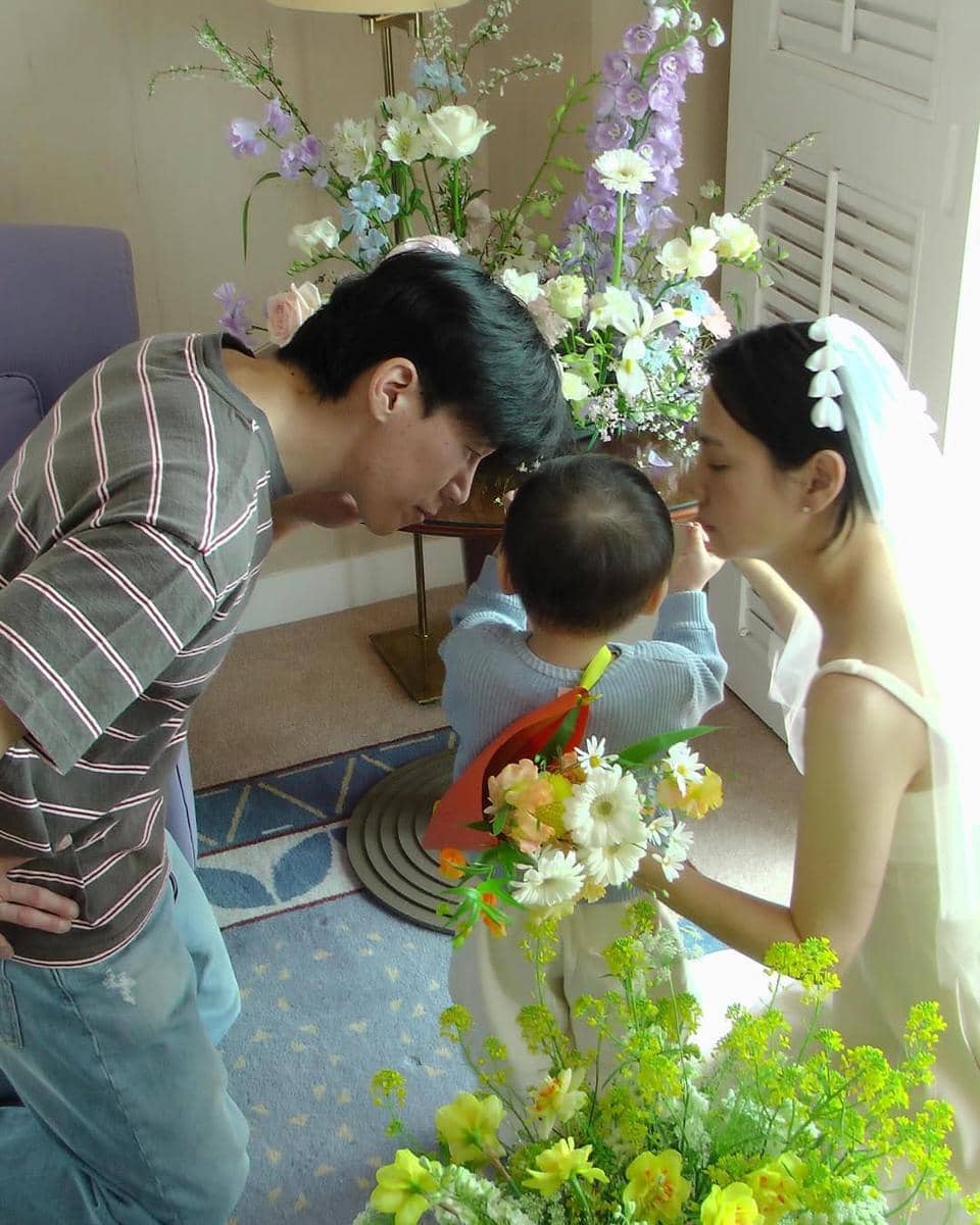 potret keluarga kecil Yoon Seung Ah