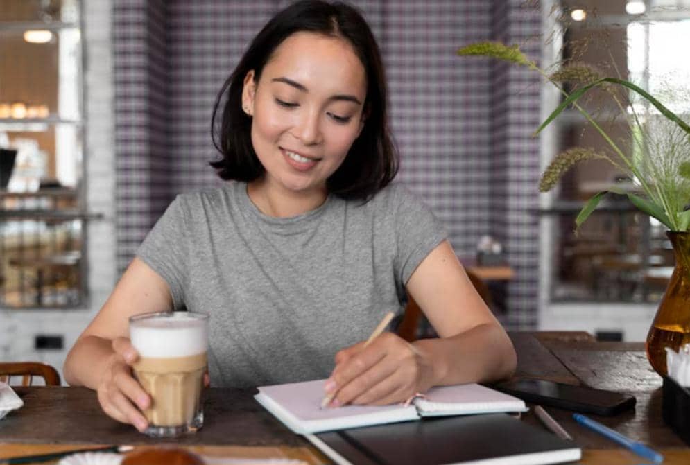 ilustrasi menulis rencana