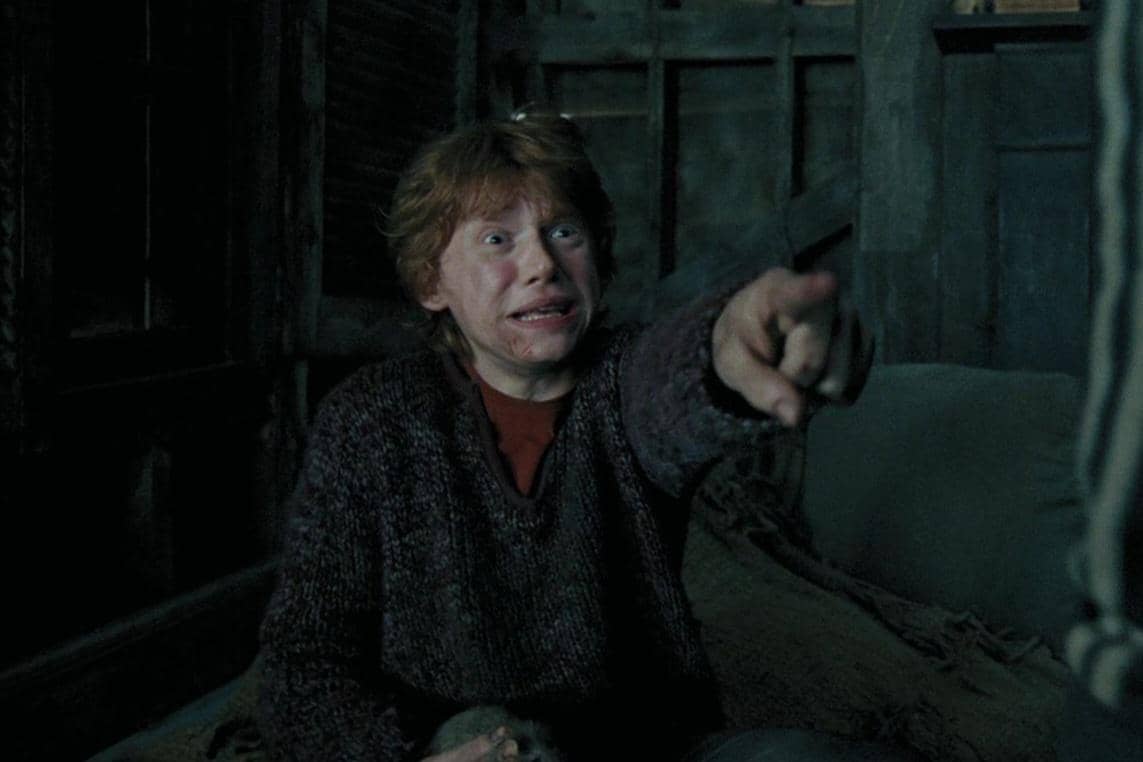 cuplikan adegan Ron Weasley dalam film Harry Potter and the Prisoner of Azkaban