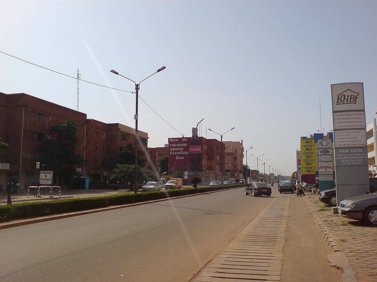 ilustrasi jalanan di Ouagadougou