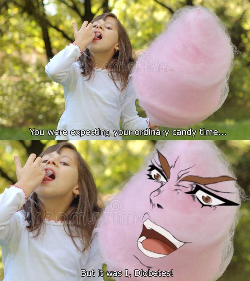 meme anime tentang permen