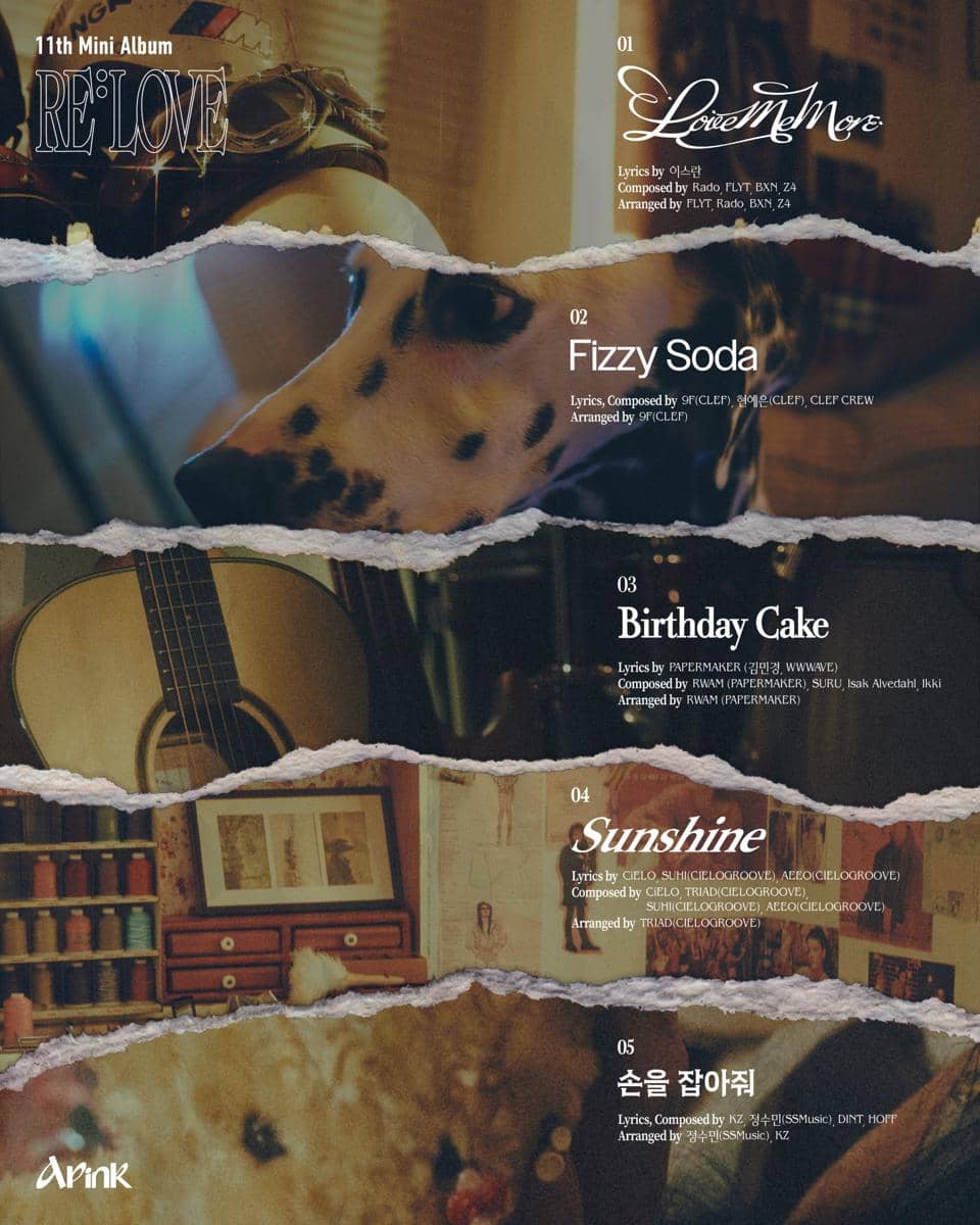 poster tracklist album RE : LOVE