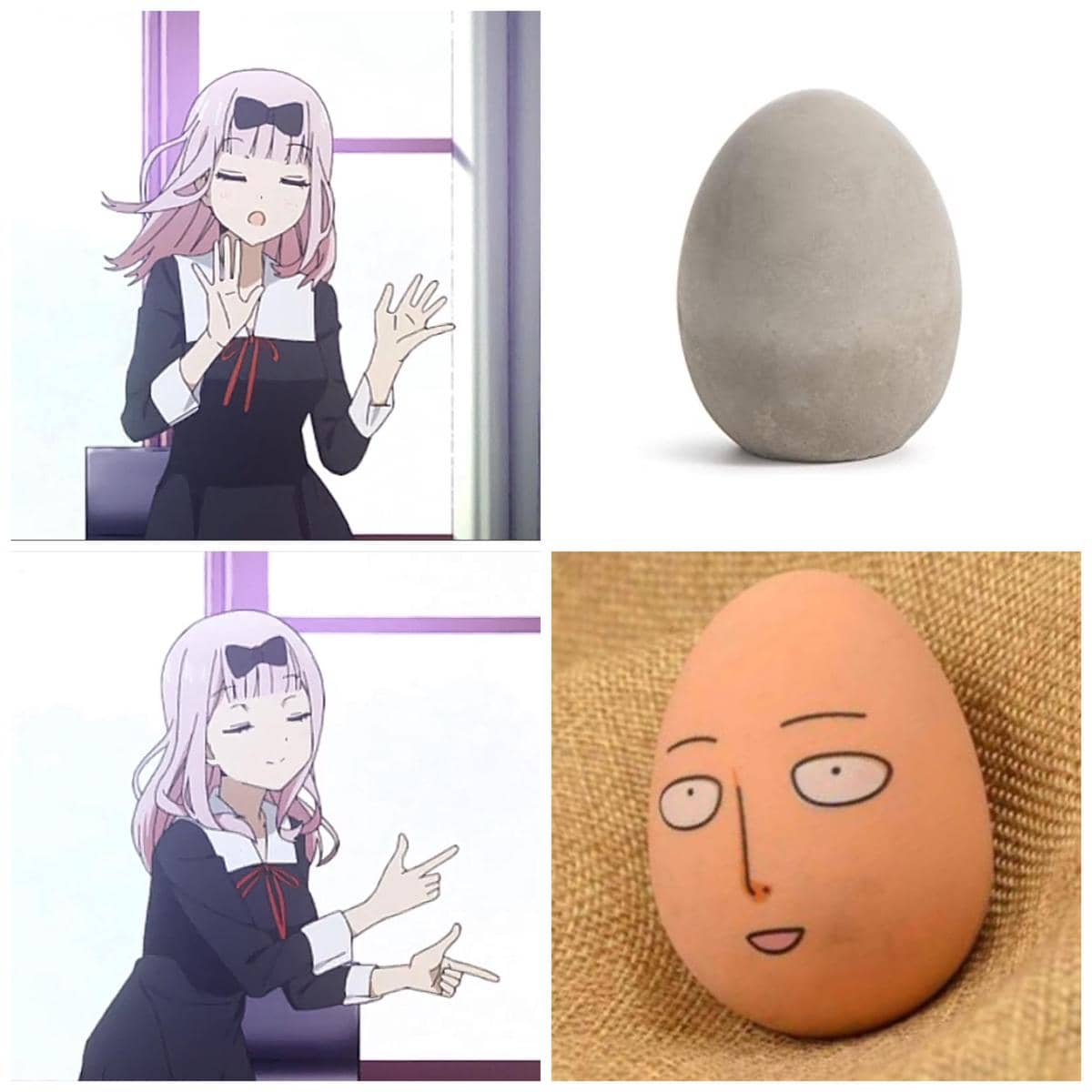 meme anime tentang telur